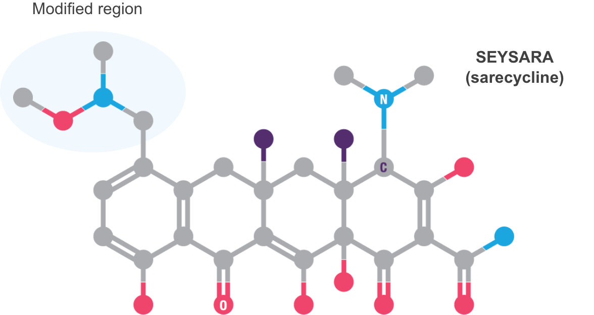 The sarecycline molecule
