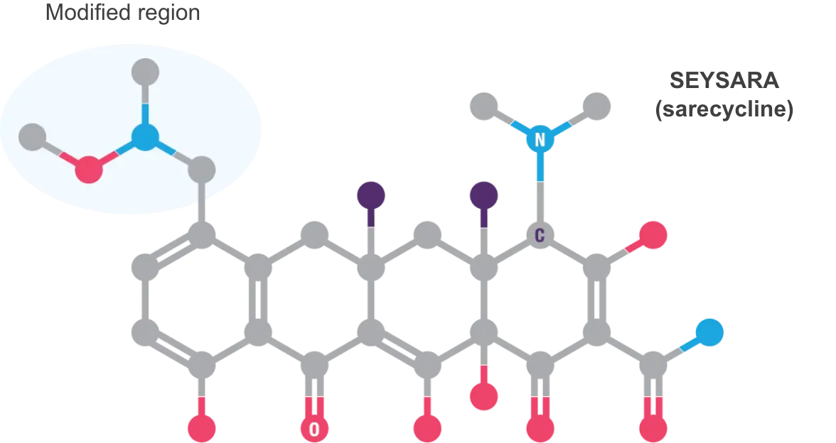 The sarecycline molecule